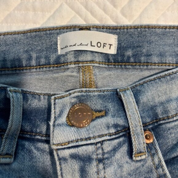 Loft Distressed High Waist Jeans - Picture 4 of 7